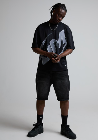 Cypher Monogram Denim Short (1)