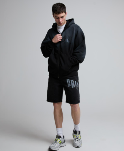 Dripmade Selfmade Applique Zip Through Hoodie (1)