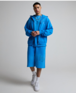 Selfmade Blue Applique Zip Through Hoodie (1)