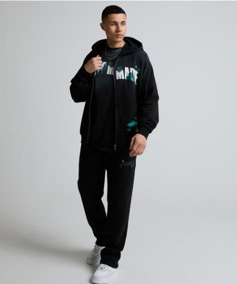 Selfmade Paint Splatter Zip Through Hoodie Selfmade Paint Splatter Zip Through Hoodie